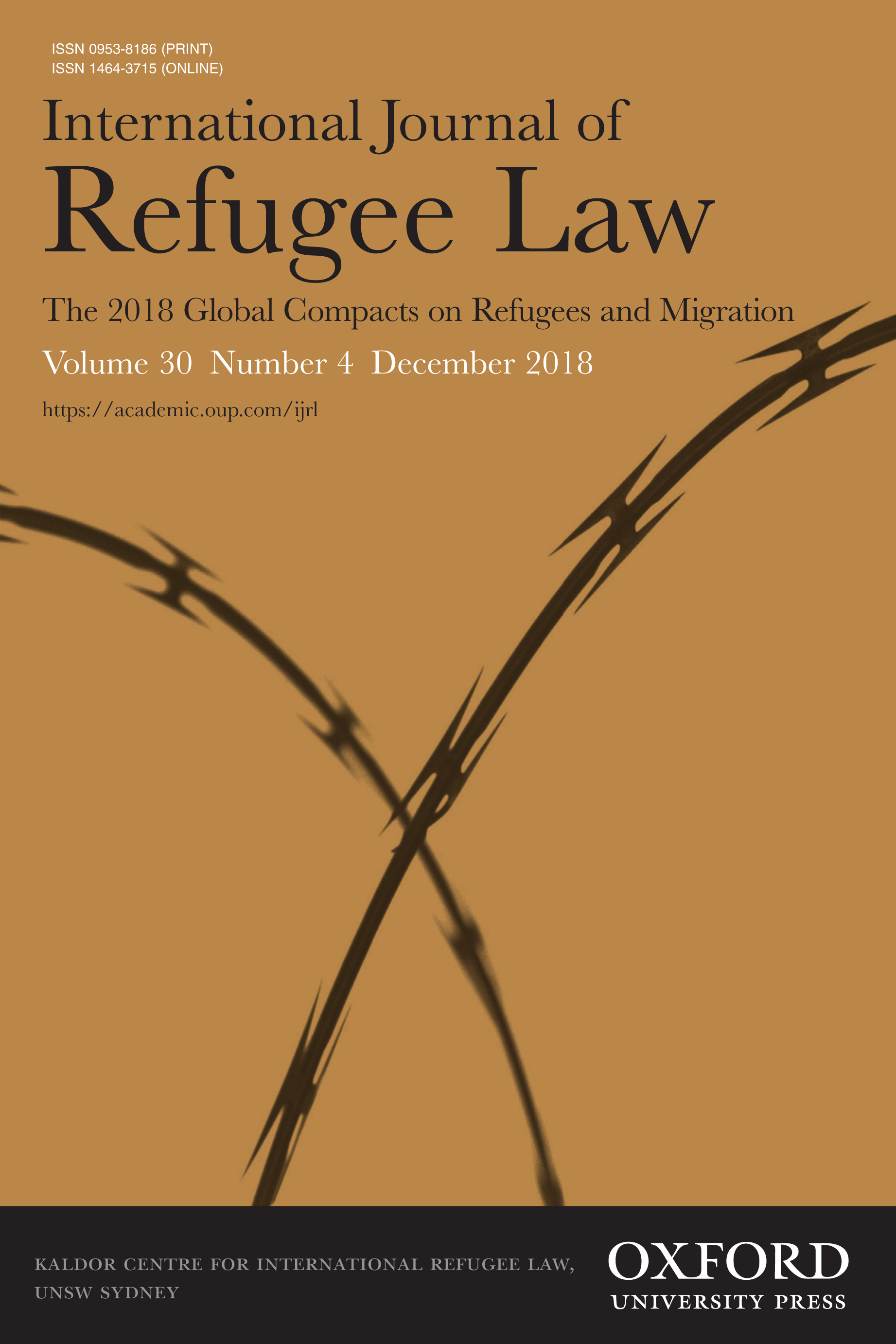 International Journal of Refugee Law - Volume 30, Issue 4, December 2018