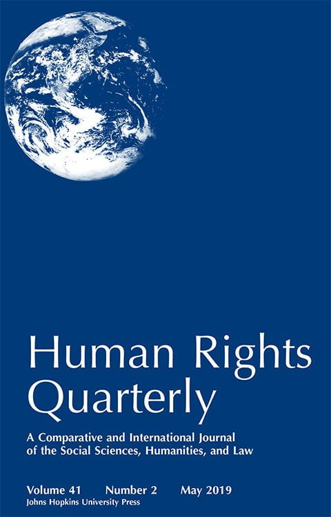Human Rights Quarterly - Volume 41, Number 2, May 2019