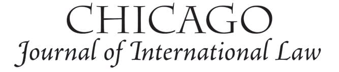 Chicago Journal of International Law - Volume 20, Number 1 (2019)